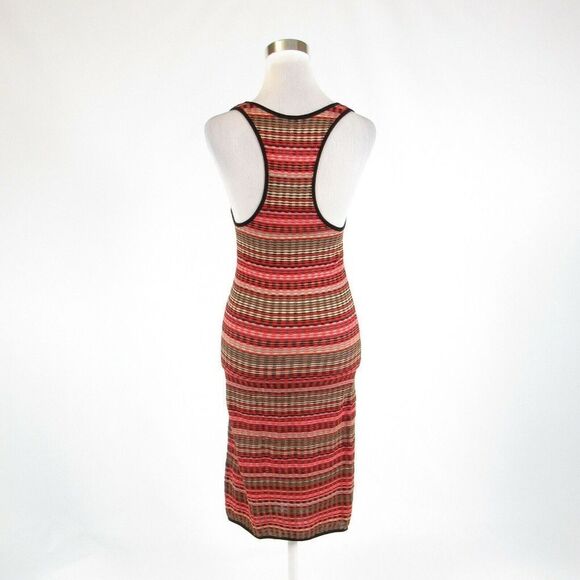 Coral orange MISSONI bodycon dress 4 - Picture 7 of 8
